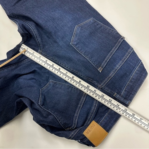 DE/UR Performance Denim Mid Rise Slim Straight Dark Stone Womens jeans 29 x 29 - Picture 12 of 15